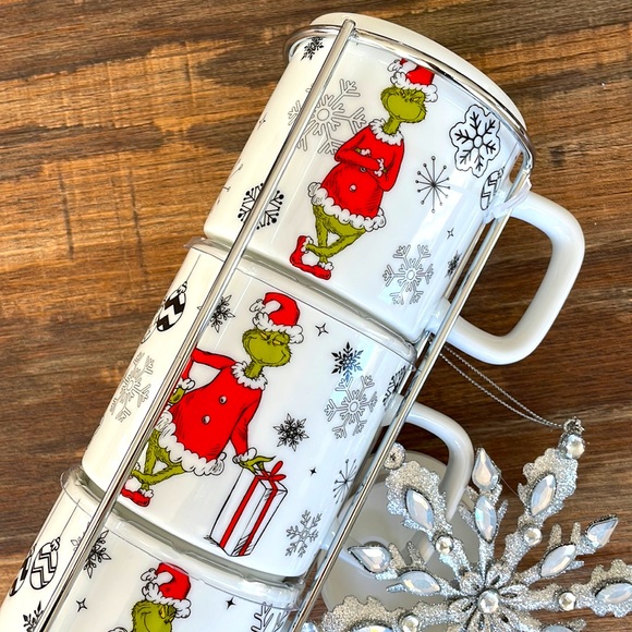 Grinch Stackable Mugs with Stand - Picture 2 of 7